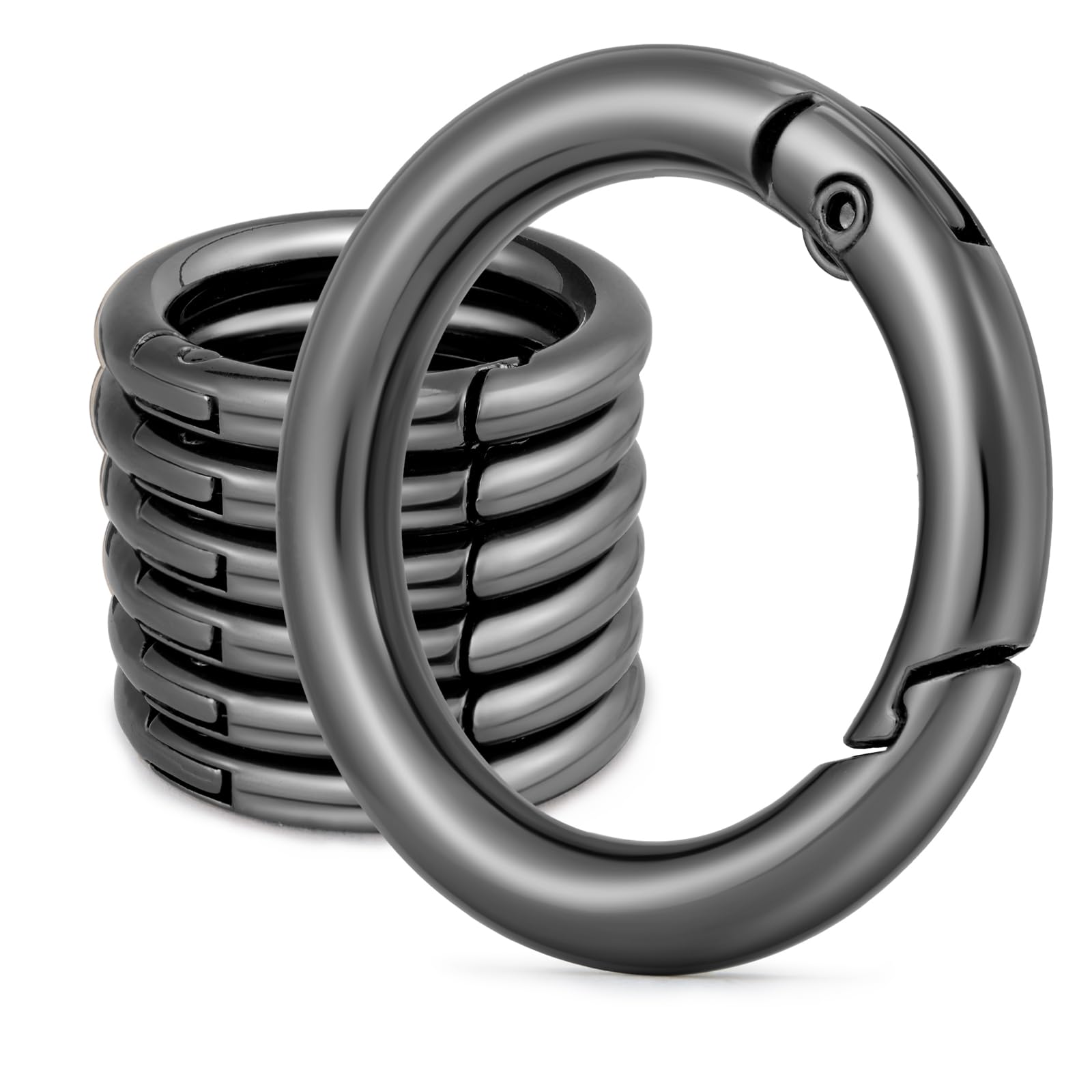 Amazon.com: 6pcs Metal Spring O Rings Round Carabiner Key Ring